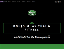 Tablet Screenshot of dohjomuaythai.com